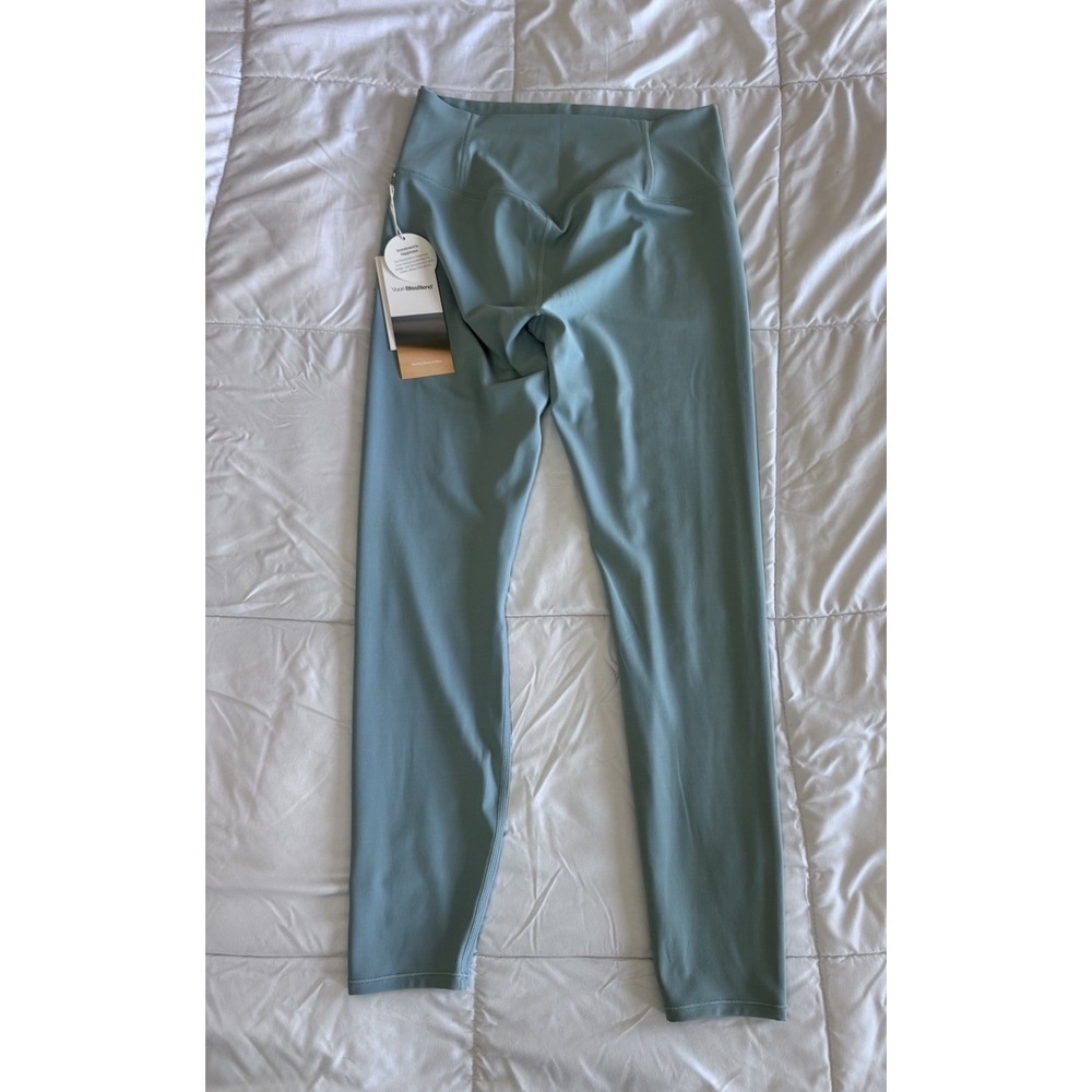 New Vuori AllTheForm Legging Size Medium Sea Spray Blue Stretchy Workout NWT - Picture 7 of 10